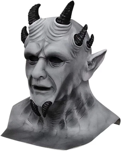 Sin of Pride Superbia Mask Devil Creepy Demon Full Head Latex Mask Halloween Cos - Picture 6 of 8