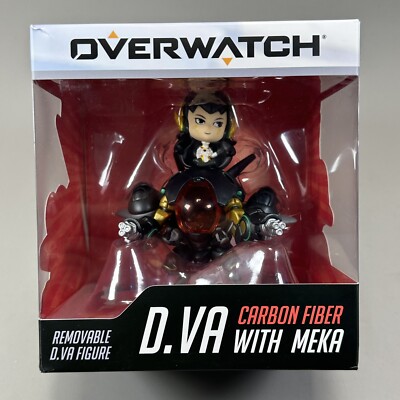 Blizzard Cute But Deadly Overwatch Carbon Fiber D.Va w/ Meka 3.5'' Figure - New
