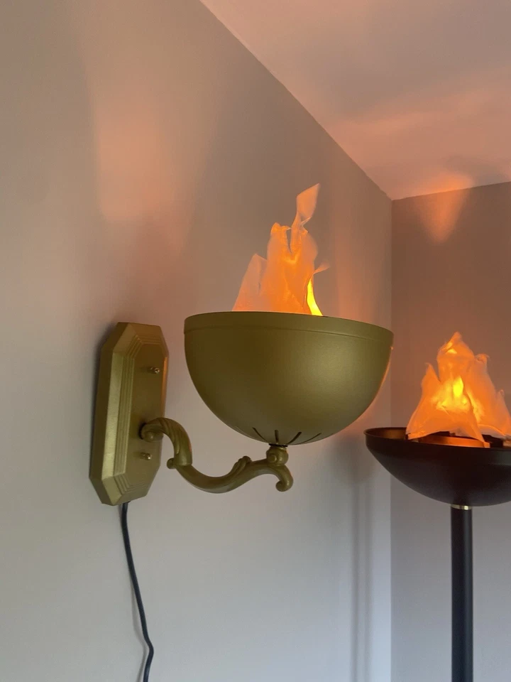 Lámpara de Pared Efecto Llama Decoración Halloween Foto 4 de 4