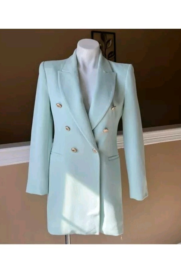 【Rrrr】DOUBLE LAPELED DOUBLE BREASTED Blazer with double-breasted closure and classic lapels - Red