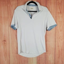 Mantra Catalyst Golf Polo Shirt Mens Small White Stretch Short Sleeve Collared