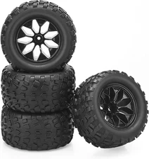 2.8" RC Tires with 12Mm Hex Adapter,  1/10 RC Truck Wheels RC Wheels and Tires S