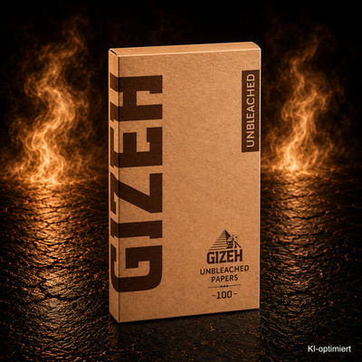 GIZEH Extra Fine Unbleached Papers Blättchen  (20 Hefte x 100 Blatt)