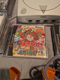 sega dreamcast console bundle - 21 games -  fishing pole, maracas 2 controllers