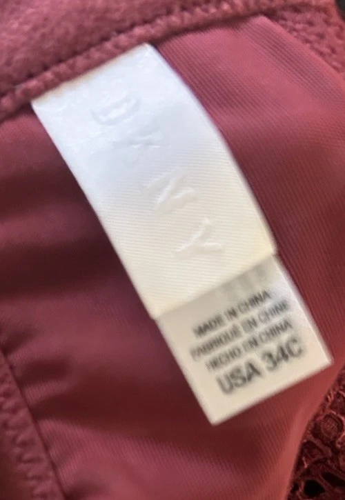 Sujetador DKNY clásico de encaje Longline Demi 34C Foto 3 de 4