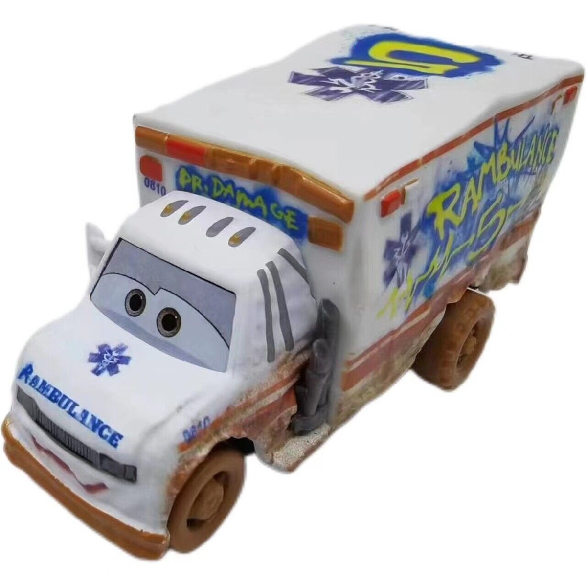 New Dinsey PIXAR New Cars 3 Dr.Damage-Mud wheel Diecast 1:55 Toy