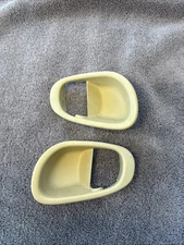 2005 Jaguar S-Type Inner Door Handle Bezel Champagne Pair Used.