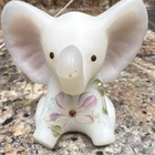 New ListingFenton Hand Painted Glass Elephant Figurine Floral Decorative Art