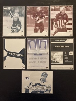 DEL City Press Printing Plate Schiedsrichter Defender Checklist etc 1/1 Lot 6 x