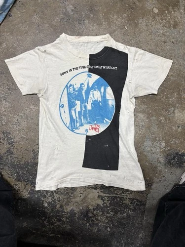 80s Fifth Column The Jam Uk Punk Band tee T Shirt Si 1980s vintage concert t-shirt, vintage, single stitch, B+ condition