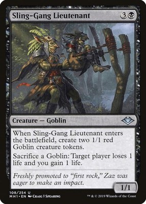 Sling-Gang Lieutenant ~ Modern Horizons 1 [ Excellent ] [ Magic MTG ]