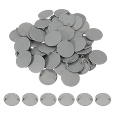 50Pcs Plastic Hole Plugs 1-3/5"(40mm) Screw Caps Cover Gray