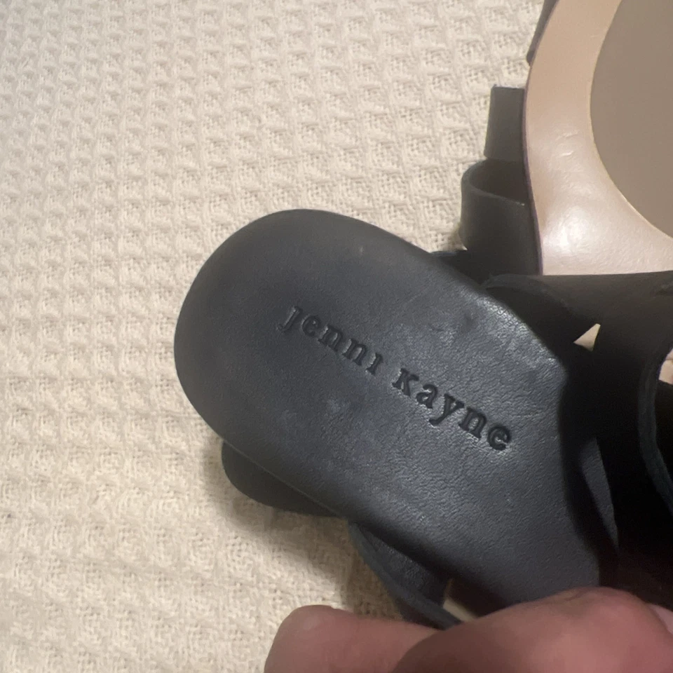 Jenni Kayne Leather Lake Sandals Black  Sz 37 - Image 4 of 4