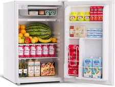 4.5 Cu Ft Mini Fridge with Freezer,Single Door Compact Refrigerator, Energy Effi