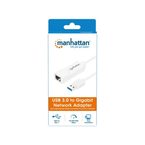 Adattatore interfaccia USB 3.0 con porta Ethernet LAN 1Gbps - Foto 7 di 8