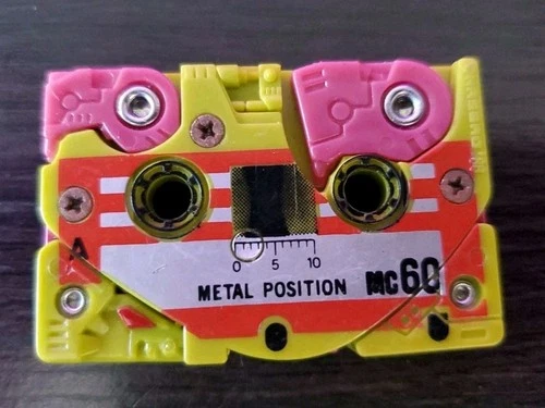 Vintage 1987 G1 Transformers Slugfest Stegosaurus Mini Cassette No Weapons