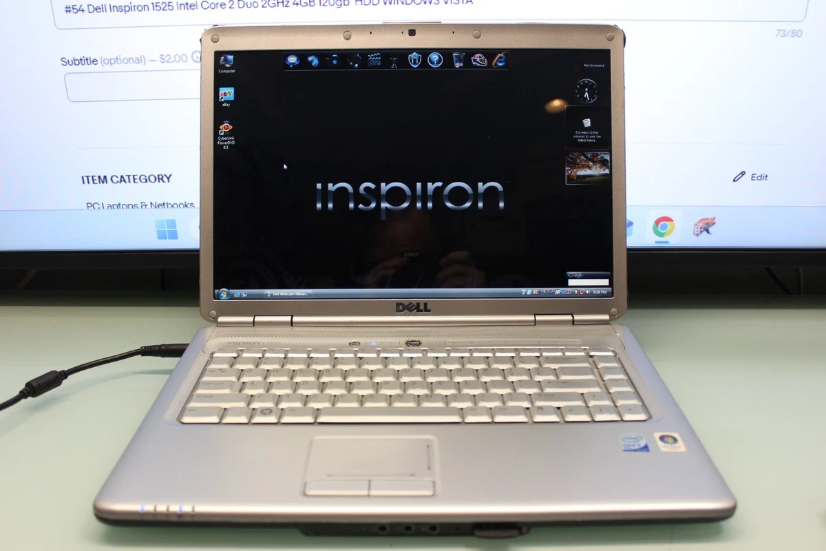 Dell Inspiron 1525 Windows Vista Intel Core 2 Duo PC Laptops