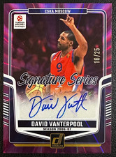 DAVID VANTERPOOL 2024-25 Donruss EuroLeague Signature Series Purple Auto 16/25