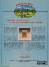 Premier One Products Royal Jelly Vintage Print Ad 1991 Omaha NE Original u