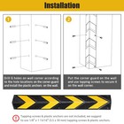 31" Rubber Corner Guard Wall Protectors L Shape Reflective Strips Garage 2pcs — photo 4