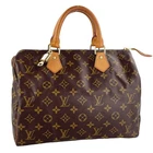 Louis Vuitton Monogram Speedy 30 Coated Canvas Fabric Brown Handbag 4815
