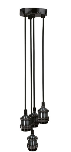 Modern Retro Industrial Pendant E27 Ceiling Light Lamp Cluster - 7 Colours - NEW - Picture 6 of 33