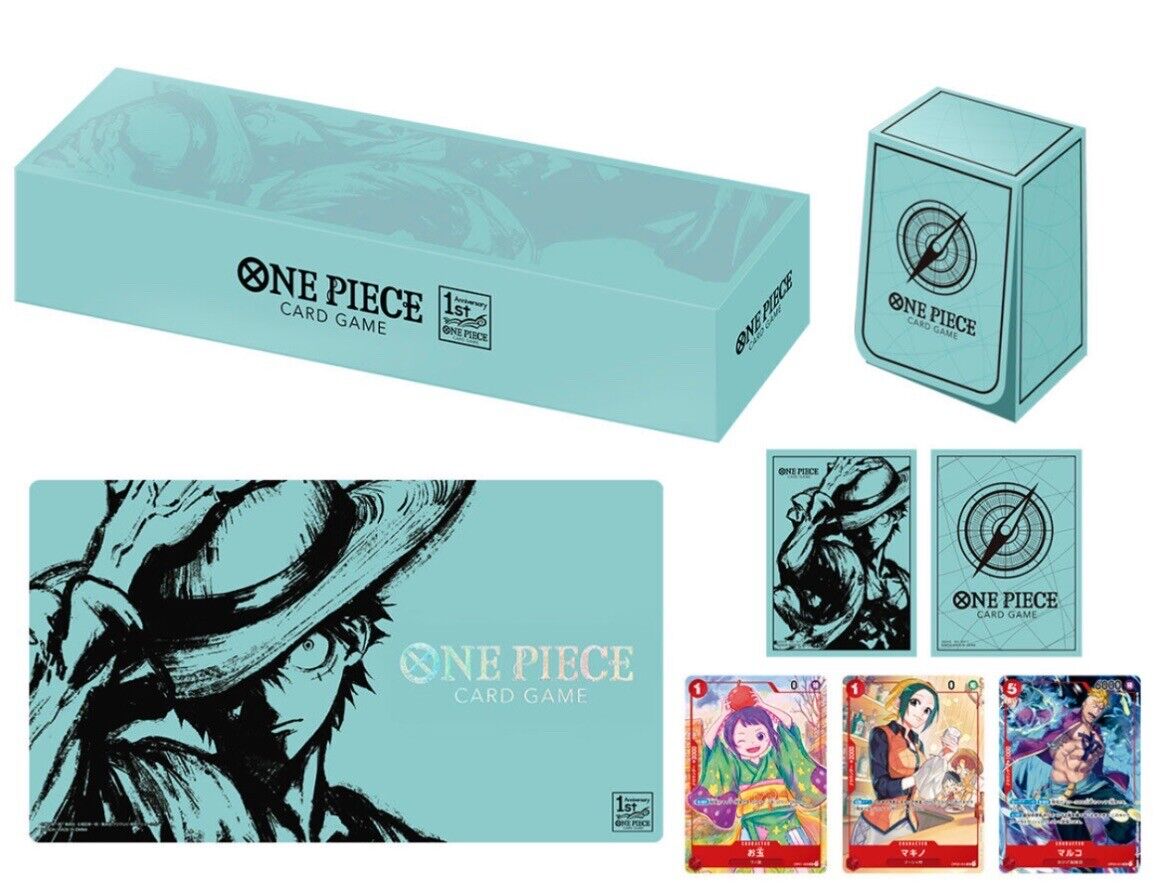 One Piece Card Game 1st Anniversary set Japanese Otama Makino Marco