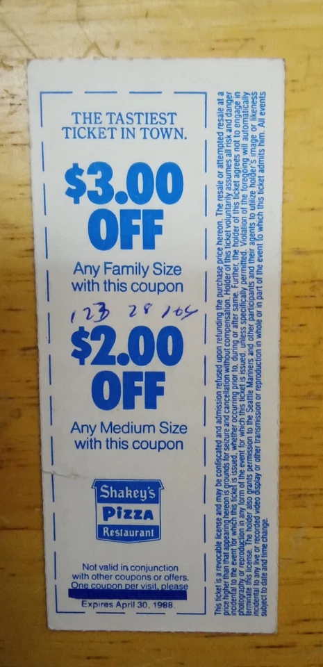 1989 Kingdome Seattle Mariners vs Yankees Aug 31st Ticket Stub Mattingly HR - Image 2 of 2