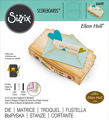 Sizzix Bigz ScoreBoards Mini Book die #666497 Retail $34.99 designer Eileen Hull