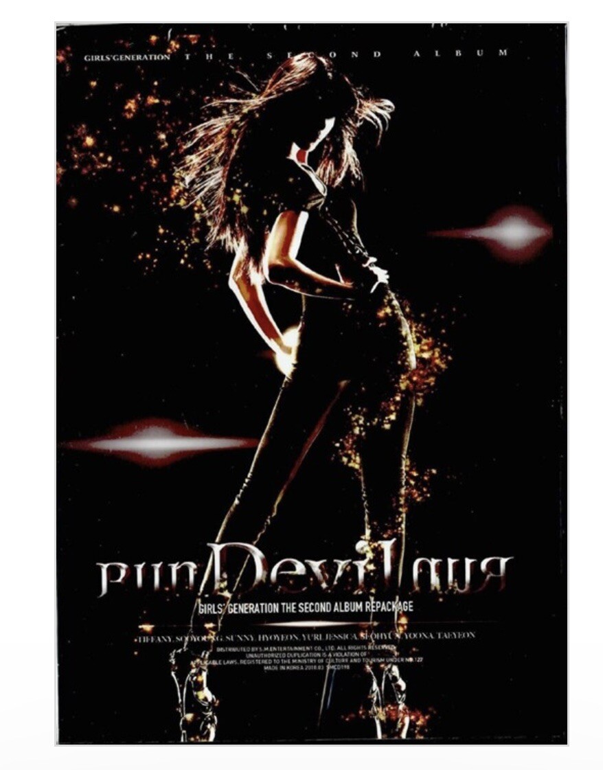 少女時代　SECOND ALBUM RUN DEVIL RUN CDポスター SNSD Girls' Generation - Run Devil Run 2nd Album Repackage