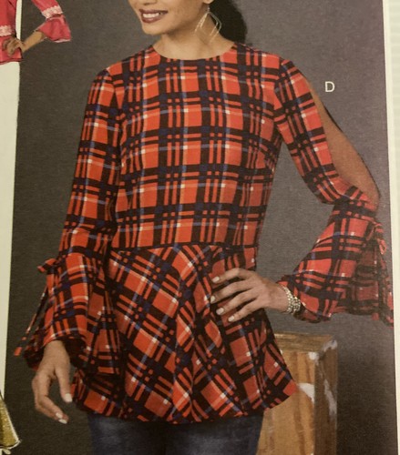 Butterick B6592 Sewing Pattern Ladies' Tops Sizes: 14-22 Plus Size - Picture 2 of 7