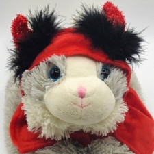 Whisker City Halloween Costume Devil Hat Cat Small Dog Pet Animal Red Black Horn