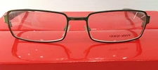 GIORGIO ARMANI GA533 PPE GREEN METAL EYEGLASSES FRAME 53-17-140