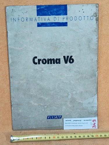 FIAT CROMA V 6 - INFORMATIVA PRODOTTO - leggi tutto - Foto 2 di 9