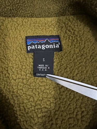 Vintage Patagonia Scheune Feld Fleecejacke grün Größe S plz lesen - Bild 2 von 8