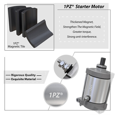 Starter Per Rhino 450 660 Motorino D'Avviamento Per Yamaha Rhino 450 E 660 ( 2004-2009) - Ricambio Caltric 12V Starter Caltric 12V - Foto 7