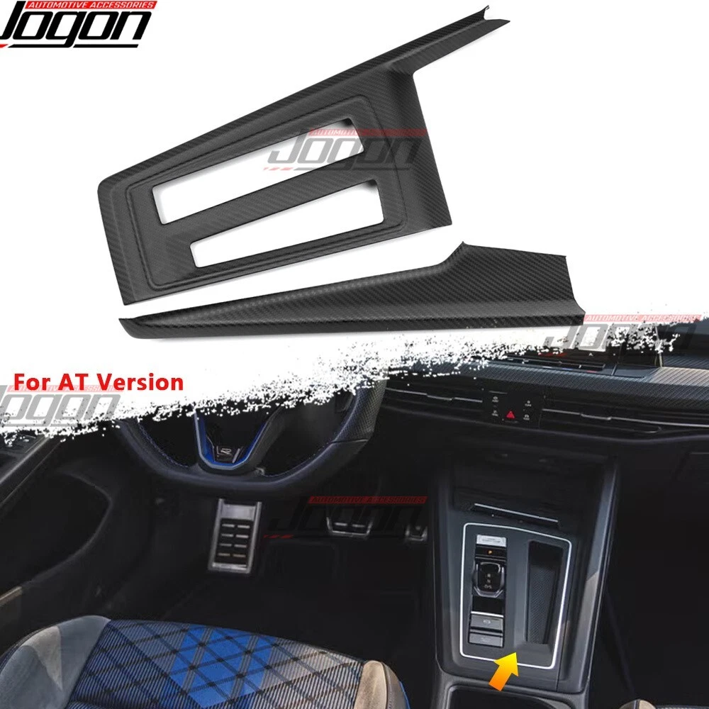 Golf R GTI Matte Carbon Console Gear Knob Panel For VW GOLF 8 MK8 GTR Golf R 21+ - Picture 1 of 12