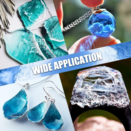 UV Resin - 200G Upgraded Crystal Clear Hard Ultraviolet Curing Resin for DIY Jew - Picture 9 of 12