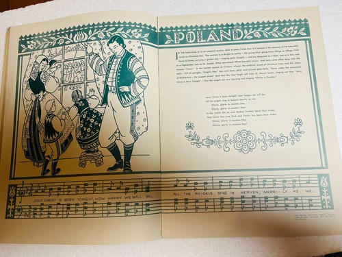 1949 Christmas Yuletide Magazine PB Book Illustrated Augsburg Polish Czech Music - Picture 8 of 15