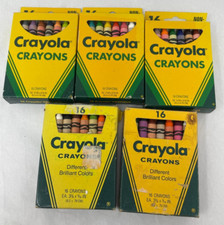 Vintage Crayola Crayons Binney  Smith 16 Ct 1985 1996 Caterpillar Back of Box