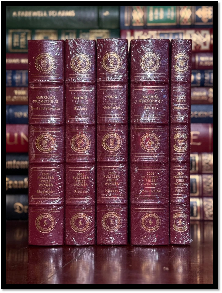 Oppenheimer American Prometheus SIGNED Sealed Easton Press Leather Pulitzer 2006 - Image 2 of 4