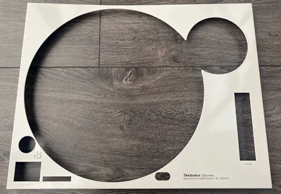 DECK-HEADZ Technics SL-1200 MK2 Gloss White Faceplate Cover & Screen Printing