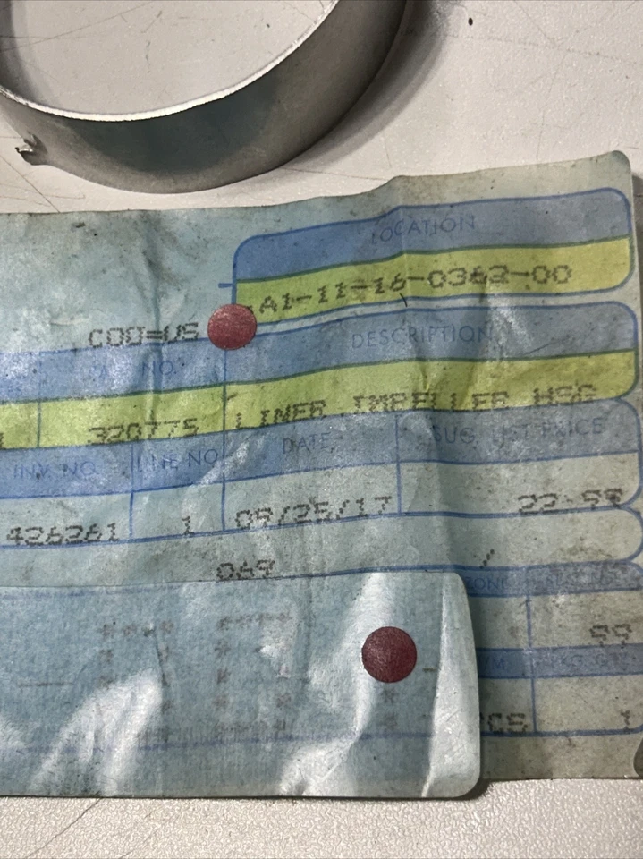 NOS BRP 320775 Impeller Housing Liner Evinrude Johnson 35-55HP - Image 2 of 4