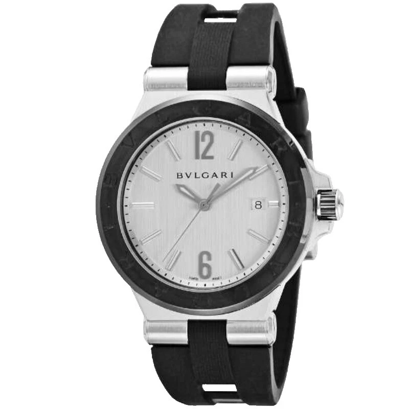 Bvlgari Diagono Stainless Steel Band Wristwatches