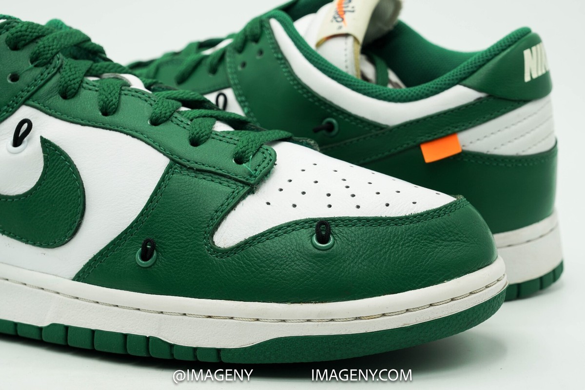NIKE DUNK LOW OFF-WHITE USED SIZE 11 WHITE PINE GREEN CT0856 NIKE DUNK LOW OFF-WHITE USED SIZE 11 WHITE PINE GREEN CT0856