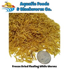 4-lbs White Worms--Freeze Dried, Great for smaller Tropicals and Marines