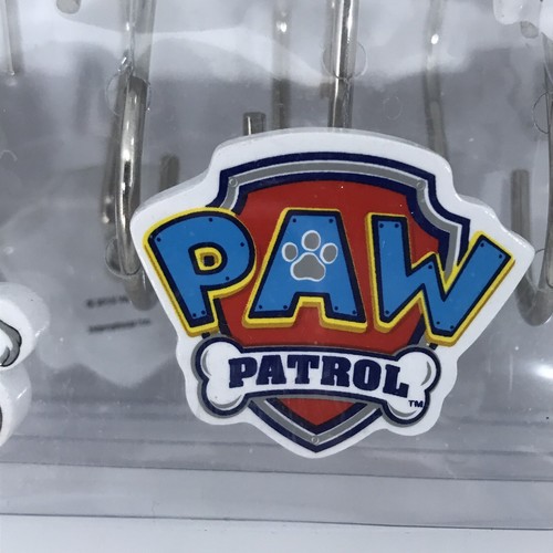 Nickelodeon Paw Patrol Shower Curtain Hooks Set Of 12 - Picture 2 of 4