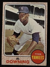 1968 Topps 105 Al Downing New York Yankees NM