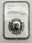 1964 Kennedy Half Dollar Proof (90% Silver) – NGC PF67 – Certified