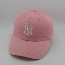 New York Yankees Hat T.E.I. Baseball Cap Youth Adjustable Pink Cotton